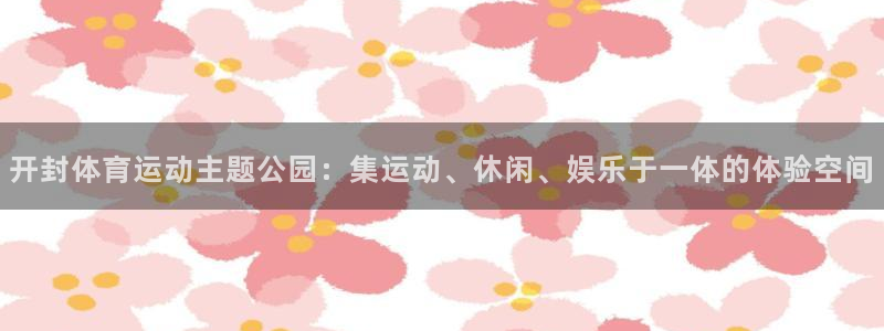 vsport体育官网下载：开封体育运动主题公园：集运